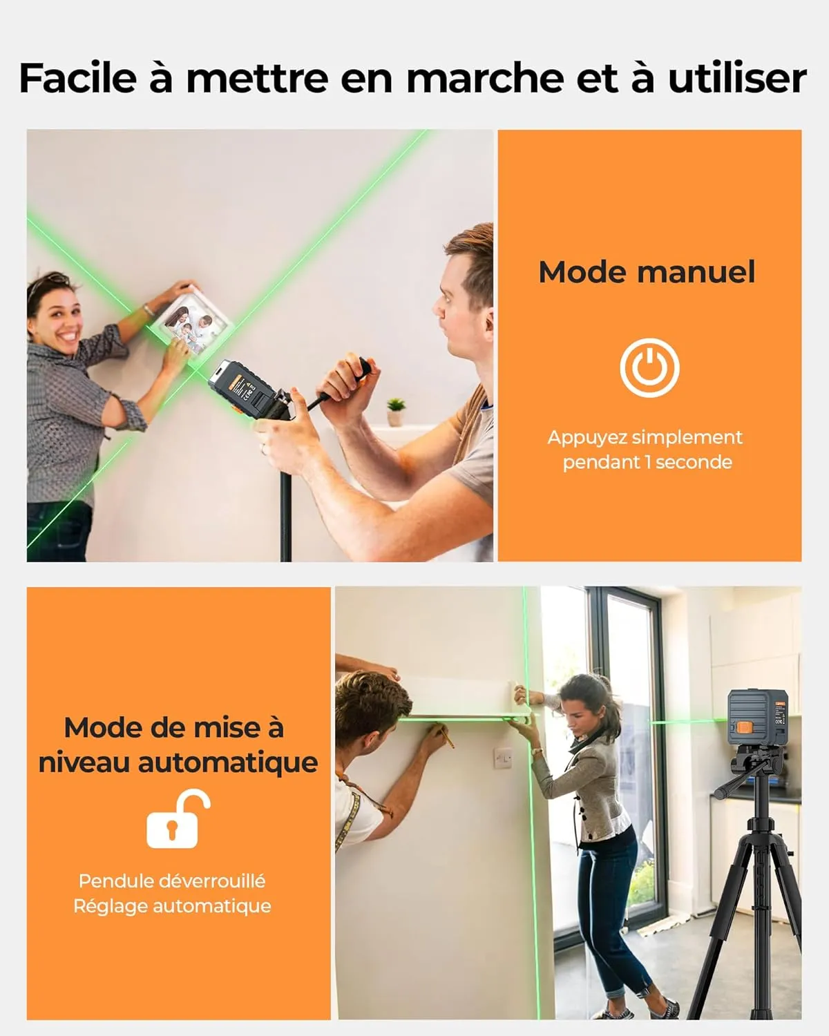 niveau laser cigman cm-g01 en situation de bricolage