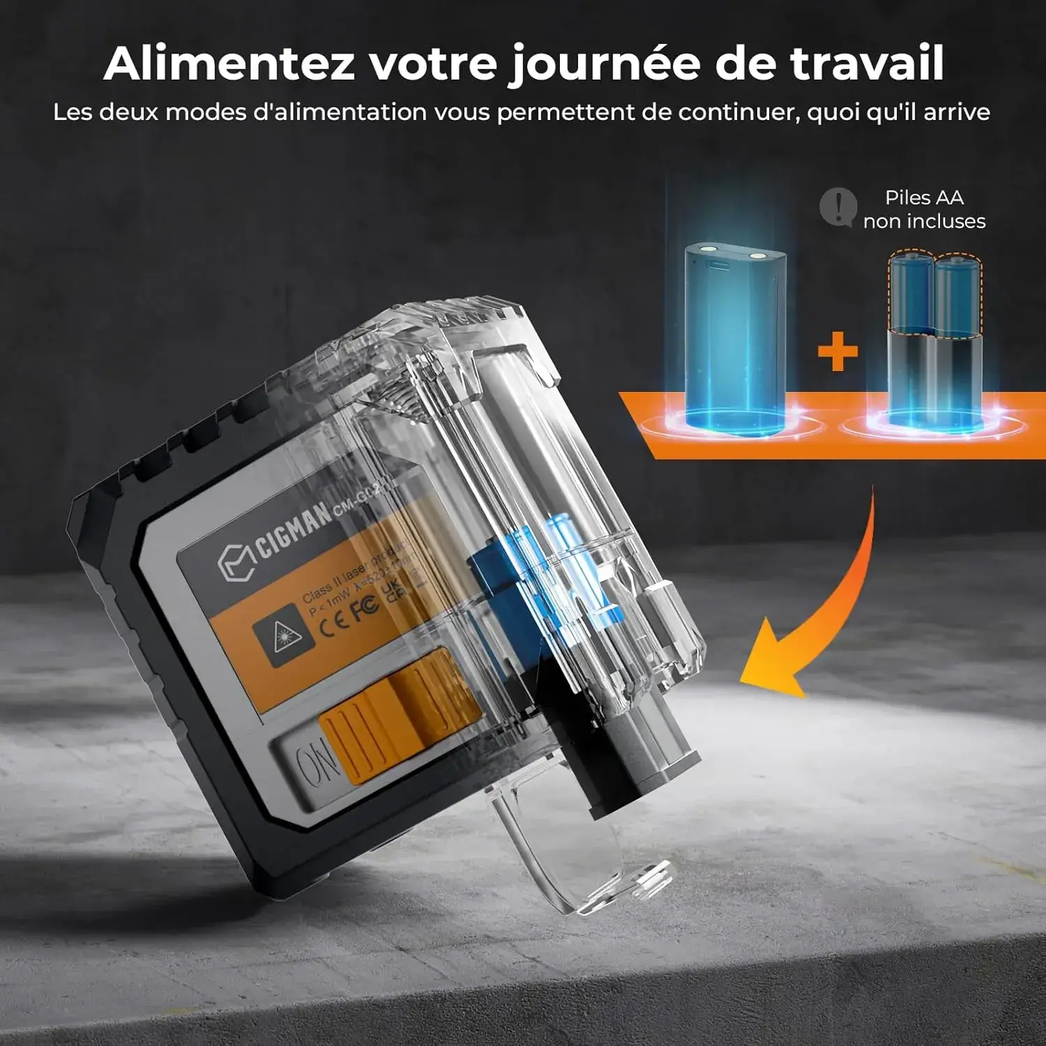 niveau laser cigman cm-g02 en situation de bricolage