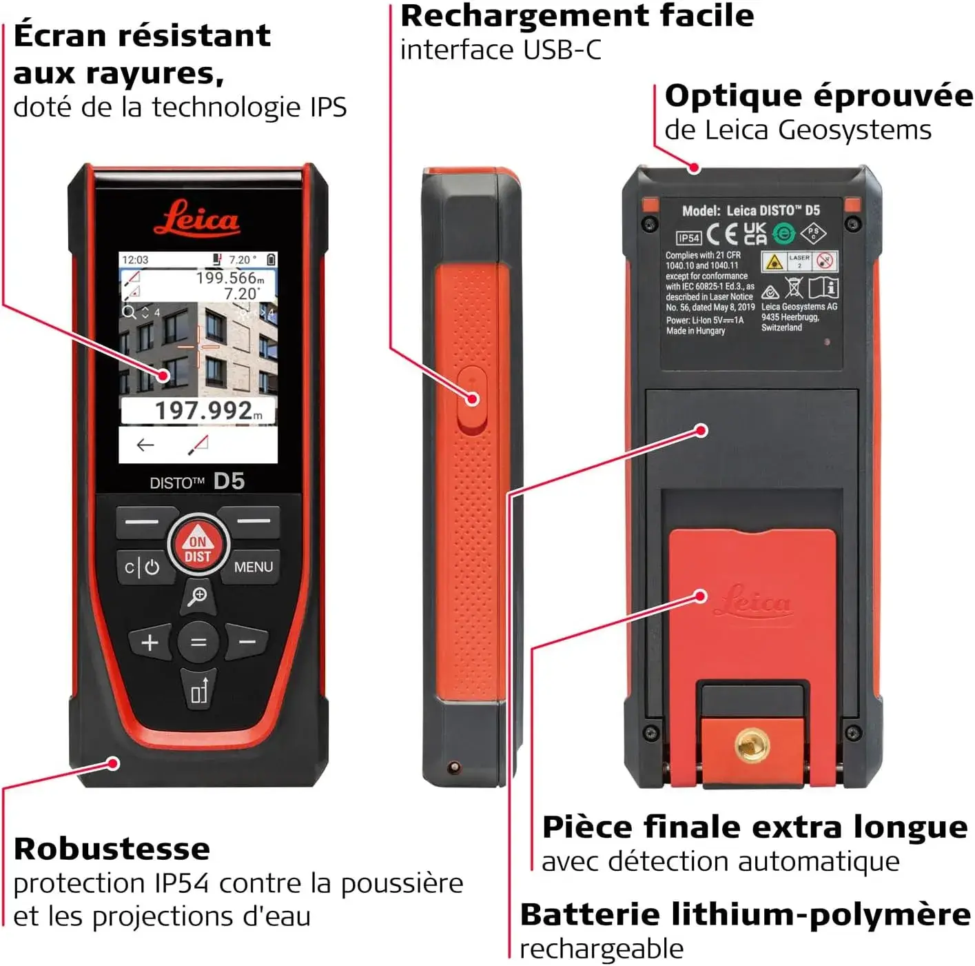 télémètre laser leica disto d5 en conditions de chantier